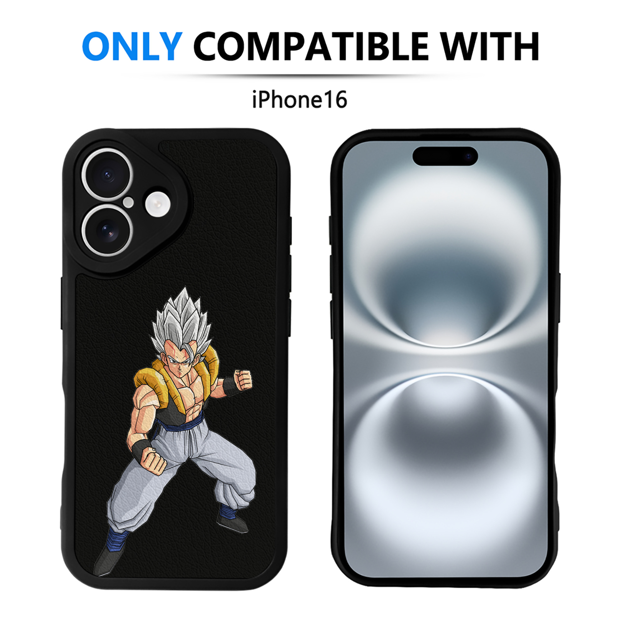 （画像用） ドラゴンボール ベジータ四世（Bejīta Yonsei）DRAGON BALL Vegeta IV 【iPhone 16シリーズ対応】シリコンスマホケース（レザー調） 材質：シリコン